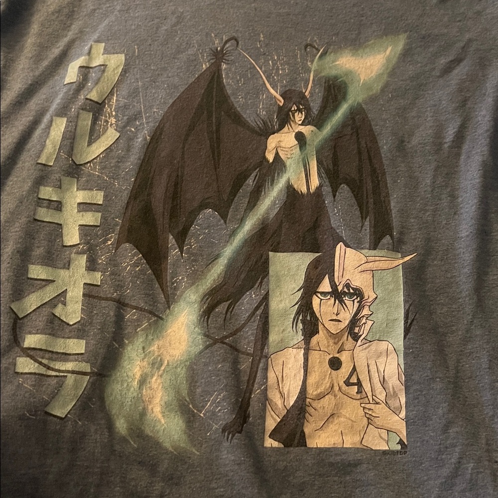 Ulquiorra Bleach T-Shirt in baby blue